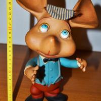 Pupazzo Topo Gigio anni 60 plastica morbida RARO