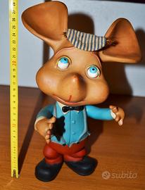 Pupazzo Topo Gigio anni 60 plastica morbida RARO