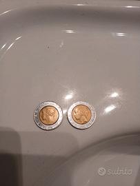 Monete 500 lire bimetallica con errore di conio