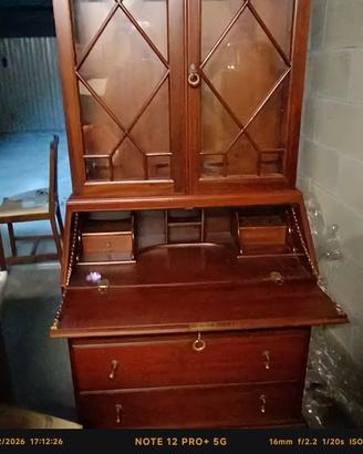 scrittoio vetrinetta antica 