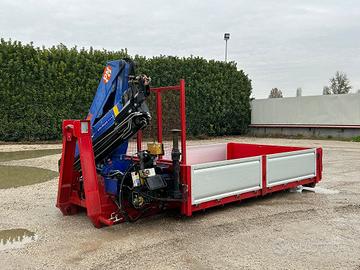 CONTAINER SCARRABILE NUOVO A PIANALE CON GRU
