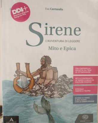 libro scolastico Sirene Mito ed Epica 