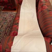 Lenzuolo/tenda fatto a mano inizio 1900(240×280)