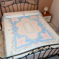 Coperta matrimoniale in organza di seta e cotone
