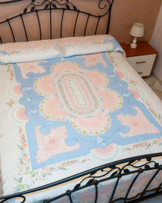 Coperta matrimoniale in organza di seta e cotone