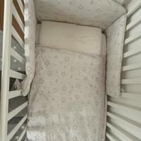 Set paracolpi, piumone e copri piumone