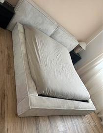 Letto matrimoniale in velluto a coste