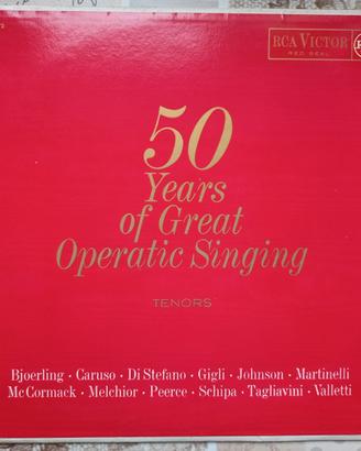 LP ‘50 Years of Great Operatic Singing’ - Tenors
