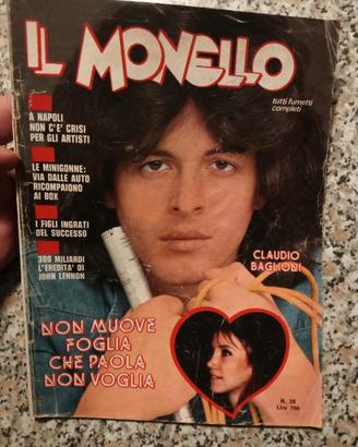 Rivista Il Monello Claudio Baglioni