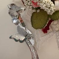 Bracciale a pinza farfalle eleganza stile acciaio