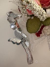 Bracciale a pinza farfalle eleganza stile acciaio