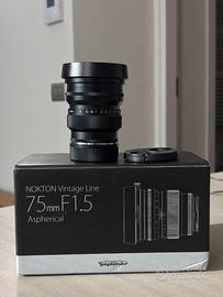 VOIGTLANDER NOKTON 75MM 1.5 LEICA M