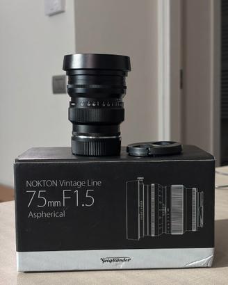 VOIGTLANDER NOKTON 75MM 1.5 LEICA M