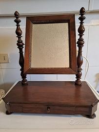 Specchiera da tavolo in legno