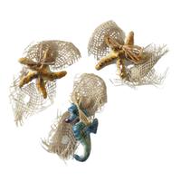 3 appendini: un cavalluccio e 2 stelle marine