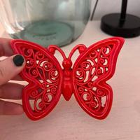 Farfalla in ceramica decorazione muro artigianato
