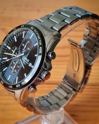 Orologio Lorus cronografo 100m con scatola 44mm

