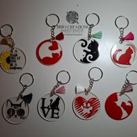 portachiavi con scritte e disegni personalizzati 