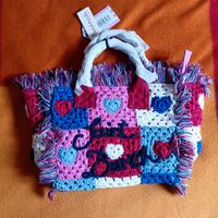 Borsa MC2 Saint Barth Colette con toppe a cuore
