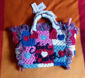 Borsa MC2 Saint Barth Colette con toppe a cuore