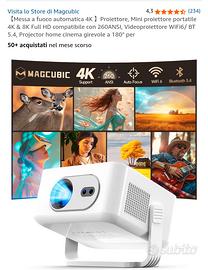 Mini Proiettore Portatile Magcubic 4K
