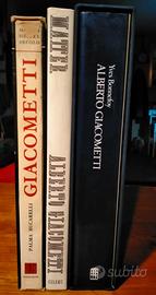 tris di libri Alberto Giacometti 