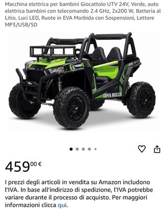 Macchina elettrica per bambini