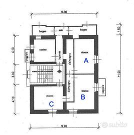 Camera singola in posizione strategica da sett