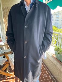 cappotto in cashmere blu