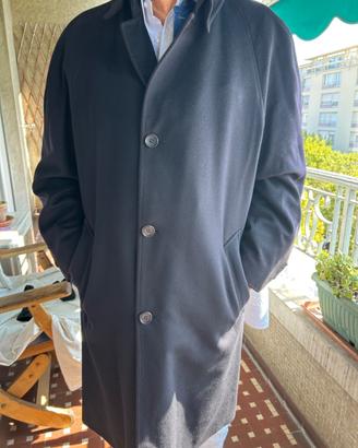 cappotto in cashmere blu