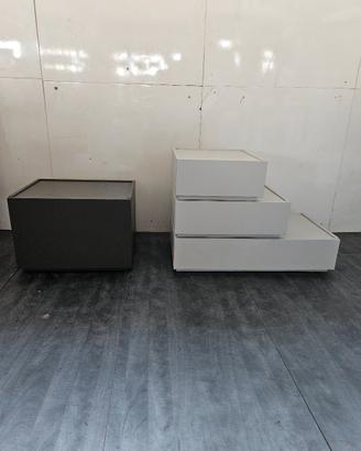 coppia comodini lego a 1 cassetto e 3 cassetti