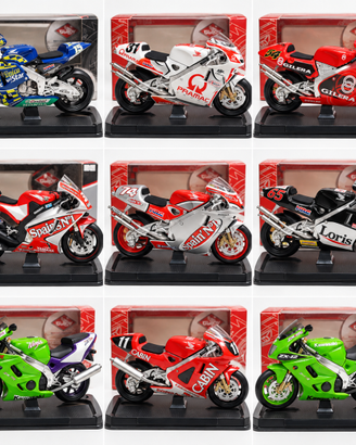 Lotto 9 modellini moto Guiloy 1:10 MotoGP