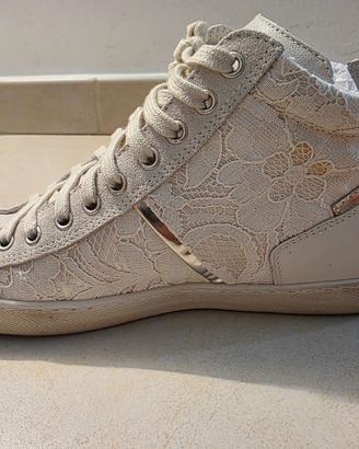 NeroGiardini sneakers donna 37 beige con zeppa