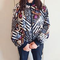 Bomber vintage anni 80 con design eccentrico