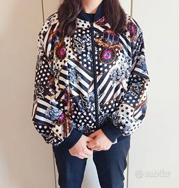Bomber vintage anni 80 con design eccentrico