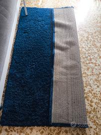 tappeto moderno stile Shaggy blu notte 140x200