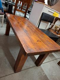 Tavolino arte povera 2 cassetti 