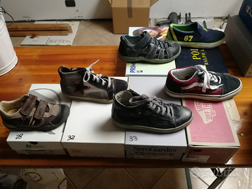 Scarpe da bambino numeri da 28 a