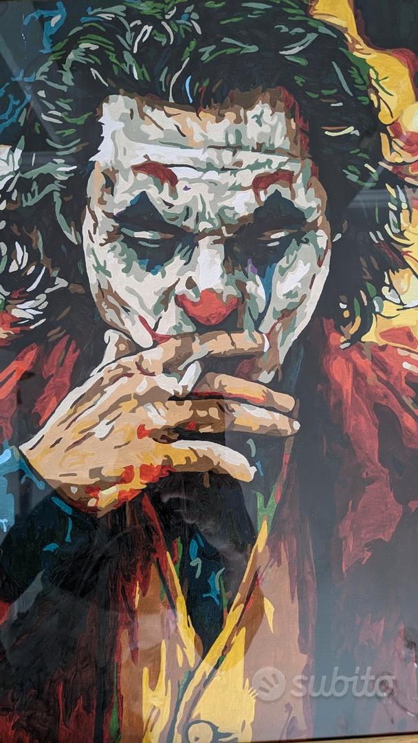 Joker quadro dipinto a mano 50x40 - Arredamento e Casalinghi In vendita a  Fermo