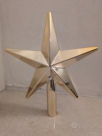 Puntale Albero di Natale a Stella – Oro Lucido 