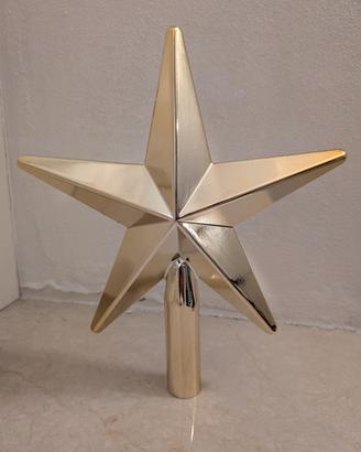Puntale Albero di Natale a Stella – Oro Lucido 