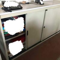 Armadio ufficio 2 ante scorrevoli 180 x 45 x 88