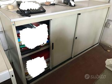 Armadio ufficio 2 ante scorrevoli 180 x 45 x 88