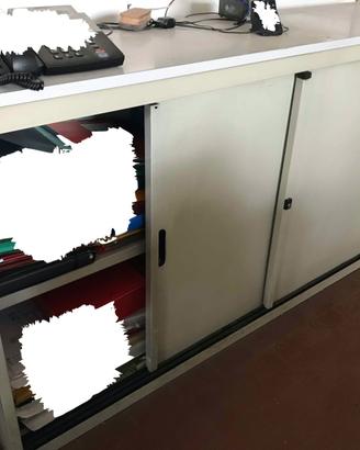 Armadio ufficio 2 ante scorrevoli 180 x 45 x 88