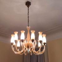 Lampadario a 12 bracci, vintage anni '60