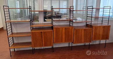 Parete attrezzata vintage anni ’60  – libreria