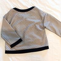 blusa donna nero e panna, in tulle