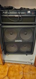 Testata crate gt1200h+cabinet 4×12 crate g412sl