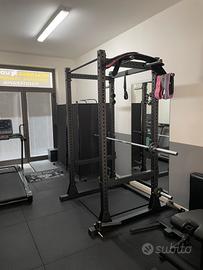 Power rack+ dip station+ladmine+ porta dischi