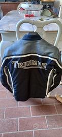 Giubbotto Triumph pelle e cordura